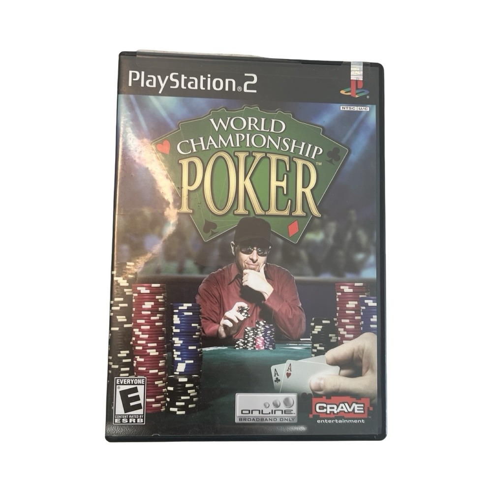 World Championship Poker Sony PlayStation 2 PS2 Crave‎ 2004 CIB Complete Manual